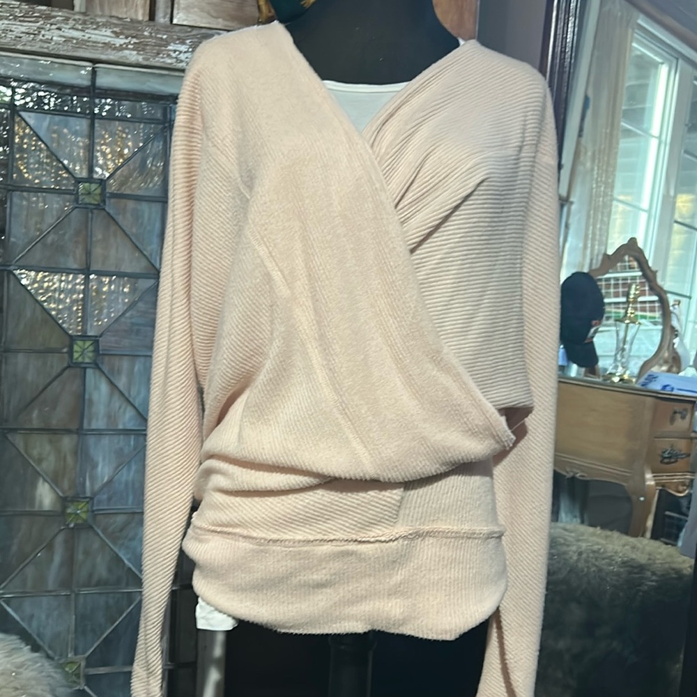 Free People faux wrap top